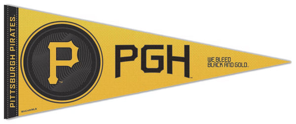 Pittsburgh Pirates "PGH" Official MLB City Connect Style Premium Felt Pennant - Wincraft Inc.