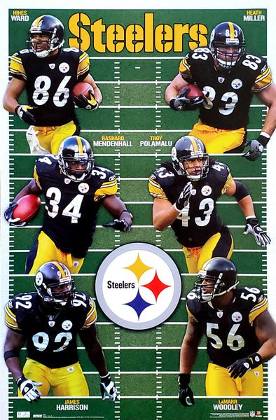Pittsburgh Steelers "Super Six" (2010) NFL Action Poster - Costacos Sports