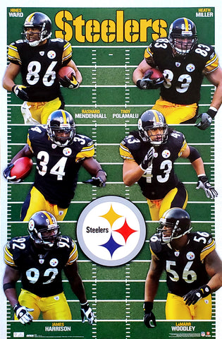 Pittsburgh Steelers "Super Six" (2010) NFL Action Poster - Costacos Sports
