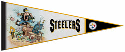 Pittsburgh Steelers Football "The Fan" by Gary Patterson NFL Felt Pennant - Rico Inc.