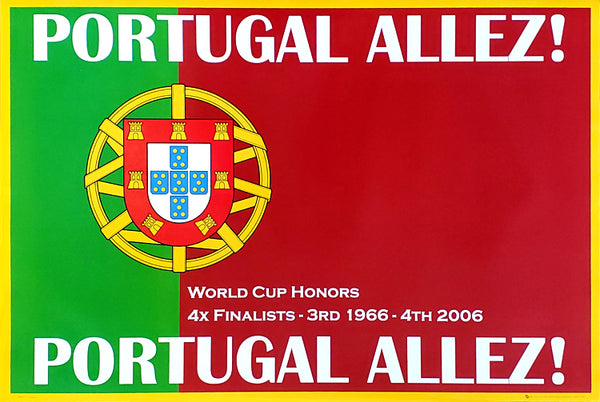 Portugal Allez! Portugal National Football Team World Cup Soccer Poster - GB Posters