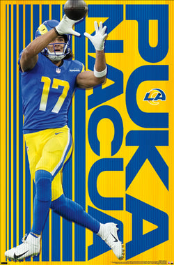 Puka Nacua "Superstar" Los Angeles Rams NFL Action Wall Poster - Costacos 2024