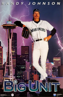 Randy Johnson "The Big Unit" Seattle Mariners 1993 MLB Theme Poster- Costacos Final Stock Collection