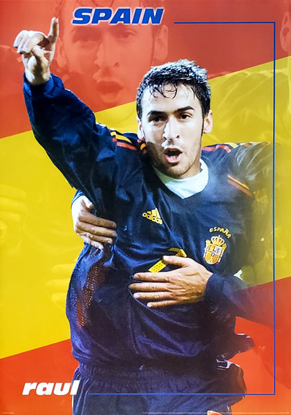 Raul Gonzalez Blanco Spain 2004 International Football Soccer Poster - UK Posters