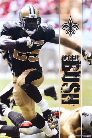 Reggie Bush "Action" New Orleans Saints NFL Action Poster - Costacos Sports