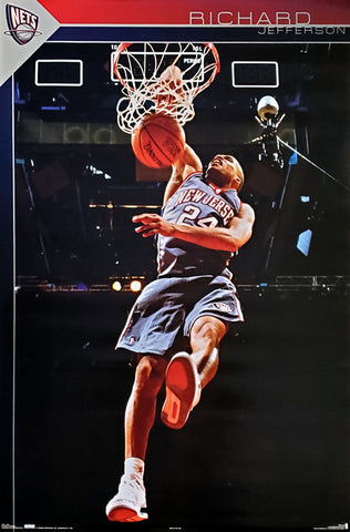Richard Jefferson "PowerSlam" New Jersey Nets NBA Action Poster - Costacos 2005