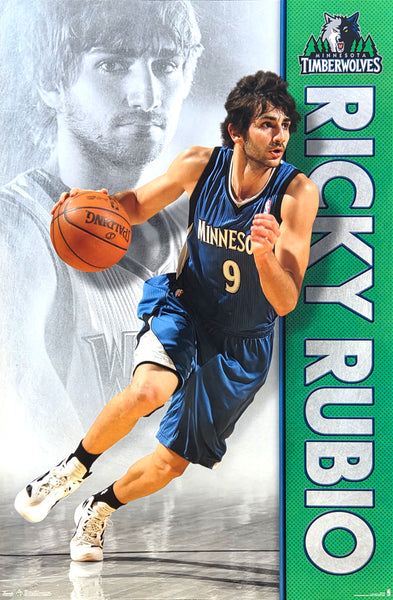 Ricky Rubio "Dynamo" Minnesota Timberwolves NBA Action Poster - Costacos Sports 2012