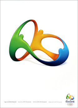 *B/O SHIPS JANUARY 2024* Rio 2016 Summer Olympic Games Official Event Poster Reproduction - Olympic Museum