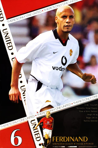 Rio Ferdinand "Action" Manchester United FC Poster - U.K. 2003