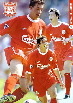 Robbie Fowler "Action" Liverpool FC EPL Football Action Poster - UK 1999