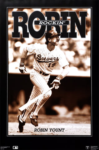 Robin Yount "Rockin' Robin" Milwaukee Brewers 1991 MLB Action Poster - Costacos Final Stock Collection