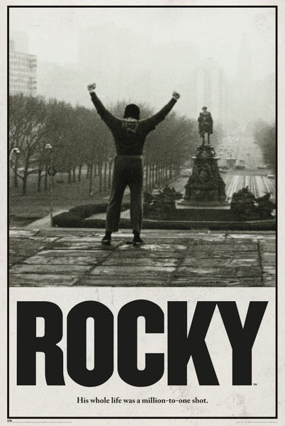 Rocky I "Stairs Triumph" Movie Tribute Poster - Grupo Erik