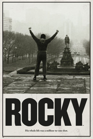 Rocky I "Stairs Triumph" Movie Tribute Poster - Grupo Erik