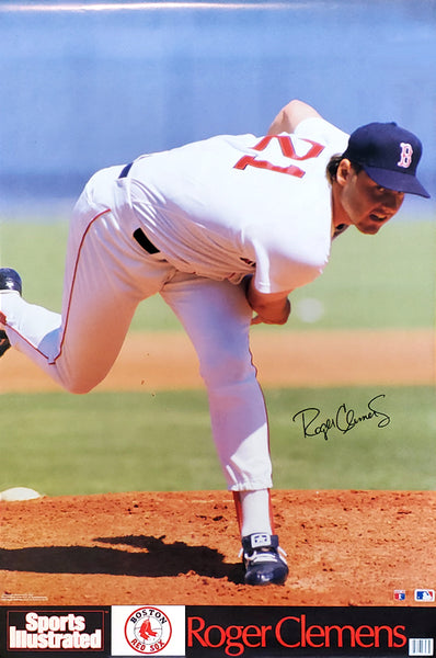 Roger Clemens Action 93 Boston Red Sox MLB Action Poster