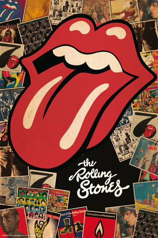 The Rolling Stones Album Cover Collage Official Rock Music Poster - GB Eye (UK)