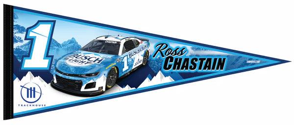 Ross Chastain NASCAR Busch Light #1 Auto Racing Action Felt Collector's Pennant - Rico Inc.