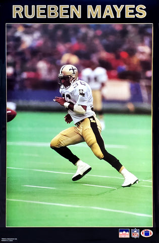 Rueben Mayes "Action" New Orleans Saints Poster - Starline 1987