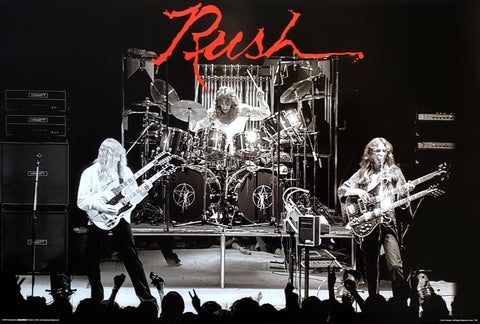 Rush "1978 Live On Stage" Rock Concert Action Music Poster - Aquarius Images