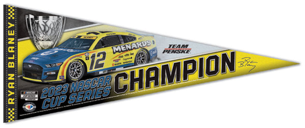 Ryan Blaney 2023 NASCAR Cup Champion Premium Felt Collector's Pennant - Wincraft Inc.