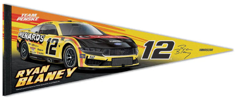 Ryan Blaney NASCAR Menards #12 Auto Racing Action Felt Collector's Pennant - Wincraft 2026