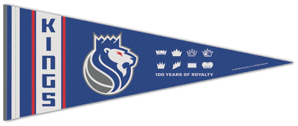 Sacramento Kings 2023-24 NBA City Edition "100 Years of Royalty" Premium Felt Pennant - Wincraft