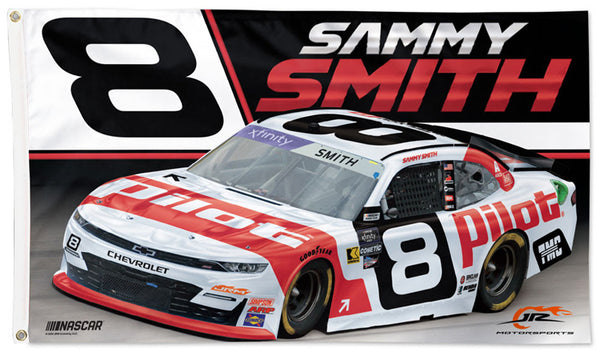 Sammy Smith Pilot Chevrolet #8 Official NASCAR Deluxe-Edition 3'x5' Flag - Wincraft 2025