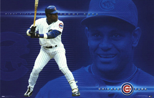 Sammy Sosa "Blue" Chicago Cubs MLB Action Poster - Costacos 2001