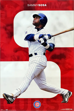 Sammy Sosa "Gone Deep" Chicago Cubs MLB Baseball Action Poster - Costacos 2003