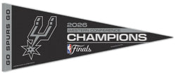 San Antonio Spurs 2026 NBA Western Conference Champions Premium Felt Collector's Pennant - Wincraft