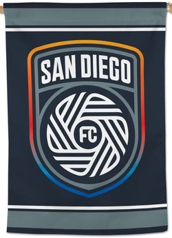 San Diego FC Official MLS Soccer Team Logo Wall BANNER - Wincraft