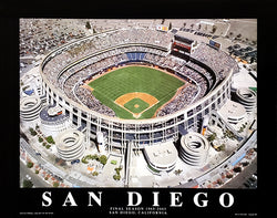 San Diego Padres Jack Murphy Stadium Final Season 22x28 Poster Print - Aerial Views 2003