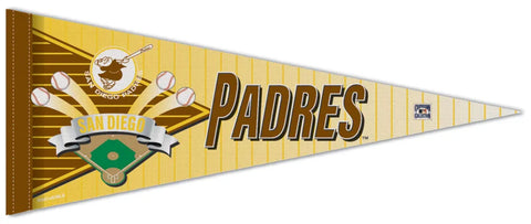 San Diego Padres Retro-1980s-Style MLB Cooperstown Collection Premium Felt Team Pennant - Wincraft