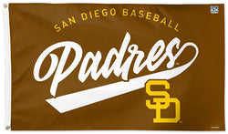 San Diego Padres Throwback-1984-Style MLB Baseball Deluxe-Edition 3'x5' Flag - Wincraft