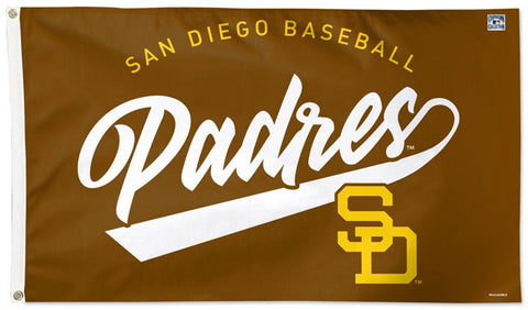San Diego Padres Throwback-1984-Style MLB Baseball Deluxe-Edition 3'x5' Flag - Wincraft