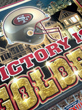 San Francisco 49ers "History of Victory" 5-Time Super Bowl Champions Commemorative Poster - Action Images