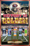 San Francisco 49ers "History of Victory" 5-Time Super Bowl Champions Commemorative Poster - Action Images