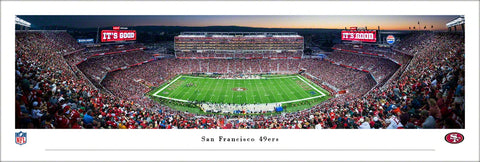 San Francisco 49ers Levi's Stadium Game Night Panoramic Poster Print - Blakeway Worldwide 2024