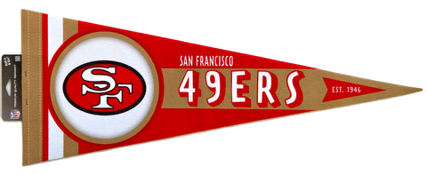 San Francisco 49ers NFL Retro-1960s-Style Premium Felt Collector's Pennant - Wincraft Inc.