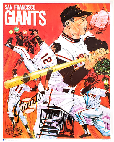 San Francisco Giants Vintage Original MLB Theme Art Poster - ProMotion – Sports  Poster Warehouse