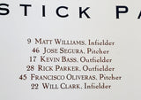 San Francisco Giants 1991 "Turn Back The Clock" 1920s-Style Team Portrait Poster - SF Giants/AT&T 1991