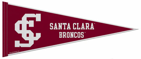 Santa Clara University Broncos Official NCAA Team Felt Pennant - Rico Inc.