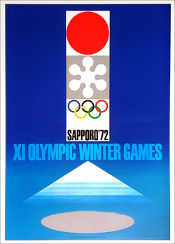 Sapporo 1972 Winter Olympic Games Official Poster Reproduction - Olympic Museum