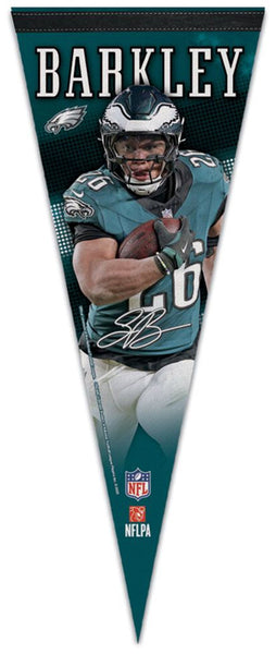 *SHIPS 3/24* Saquon Barkley Philadelphia Eagles NFL Signature Series Premium Felt Pennant - Wincraft 2025