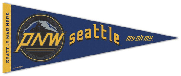 Vintage Seattle Mariners Felt Flag Pennant 