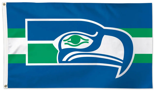 Seattle Seahawks Retro 1970s Style Official NFL Football Team Logo Deluxe 3' x 5' Flag - Wincraft Inc.