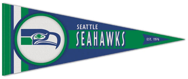 Seattle Seahawks Retro-1970s-Logo Premium NFL Felt Collector's Pennant - Wincraft