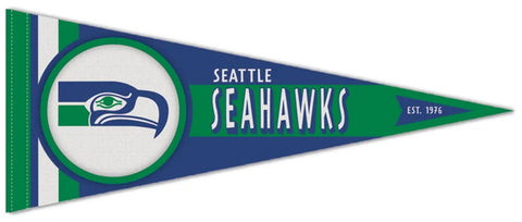 Seattle Seahawks Retro-1970s-Logo Premium NFL Felt Collector's Pennant - Wincraft