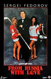 Sergei Fedorov "From Russia With Love" Detroit Red Wings 1992 NHL Theme Poster - Costacos Final Stock Collection