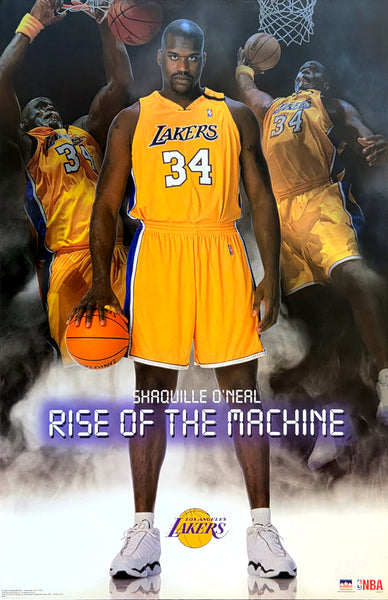 Shaquille O'Neal "Rise of the Machine" Los Angeles Lakers Poster - Starline 2003
