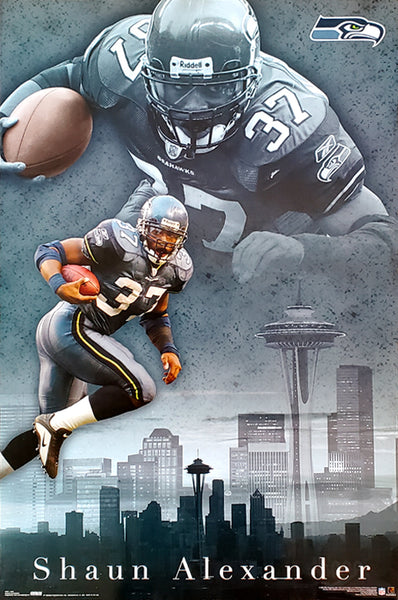 Shaun Alexander "Superstar" Seattle Seahawks NFL Action Poster - Costacos 2003